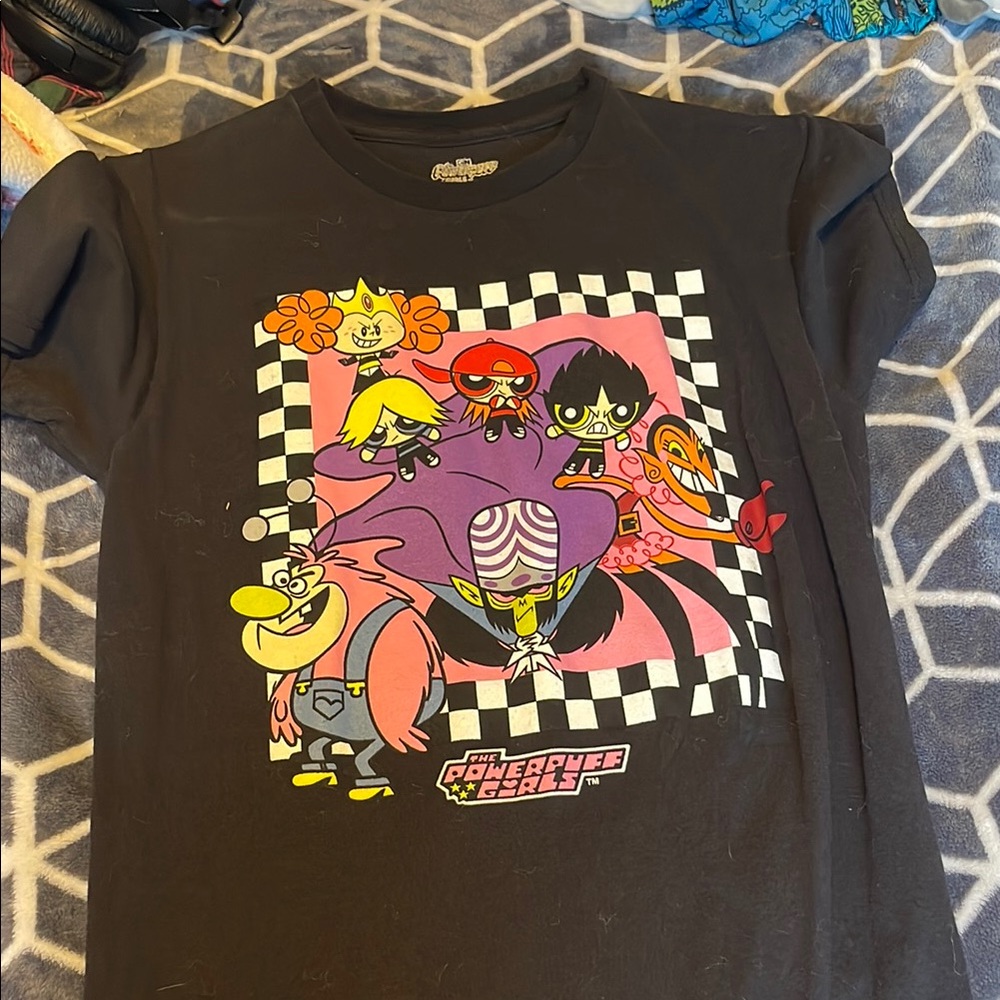 Black Short Sleeve Tee with Vibrant Graphic Design